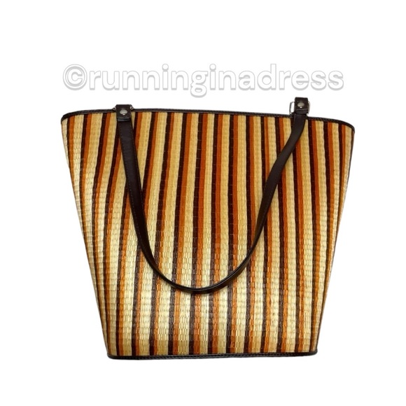 NWOT Le Sac Hand Woven In Philippians Bucket Shoulder Bag - Picture 4 of 13